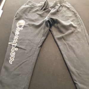 Black Champion Sweatpants